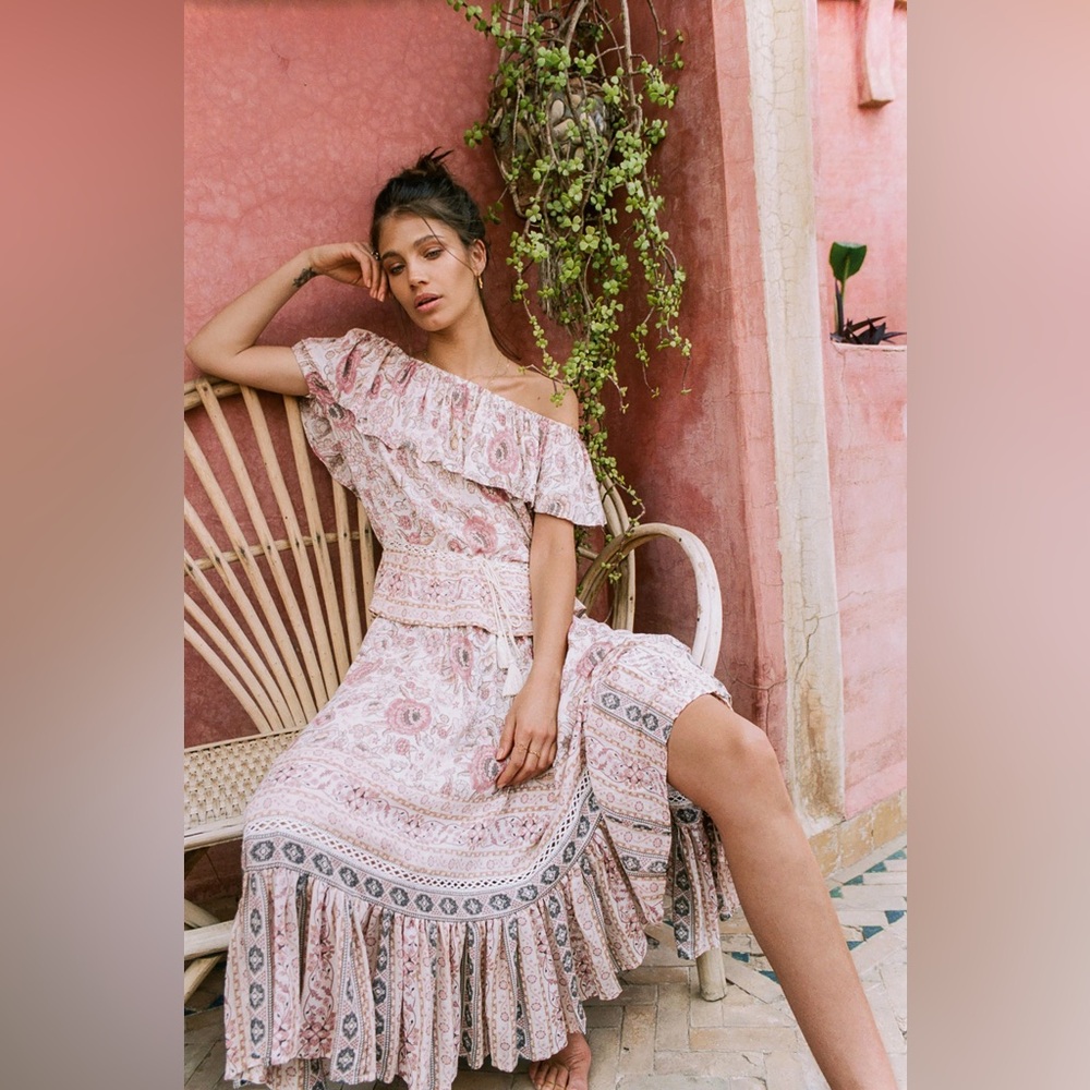 Spell Zahara Midi Skirt L